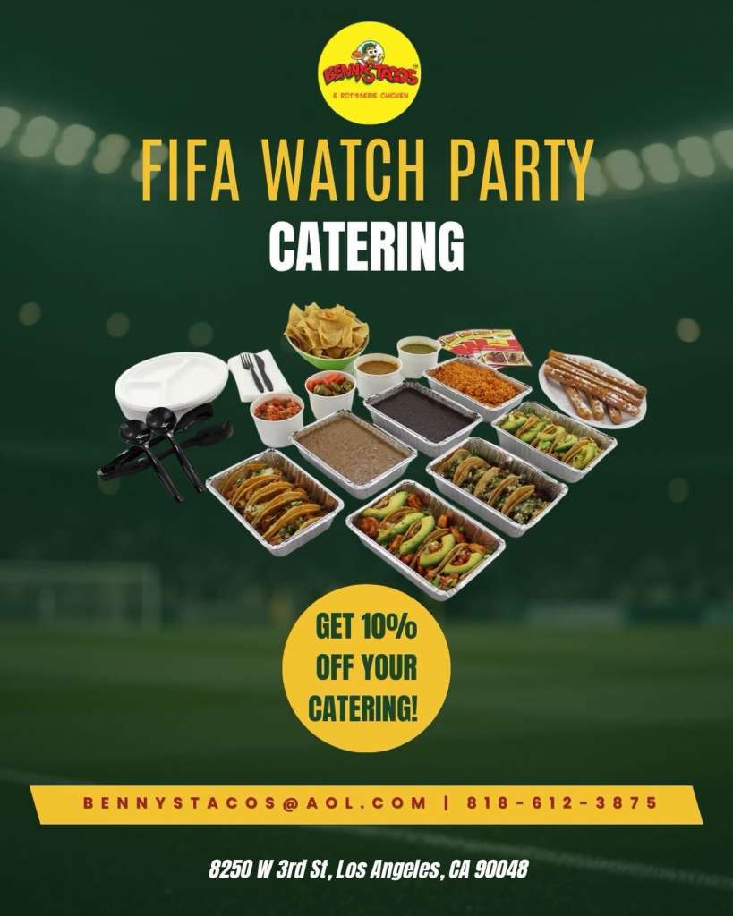 World Cup watch party catering LA